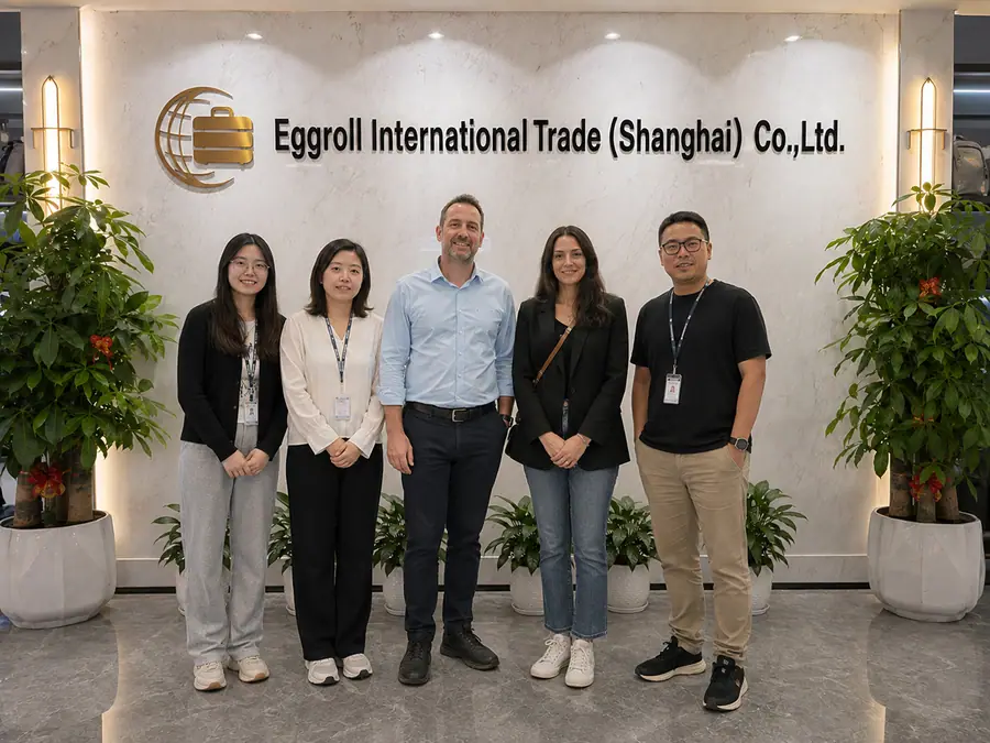 The Eggroll Bags export team with visiting buyers