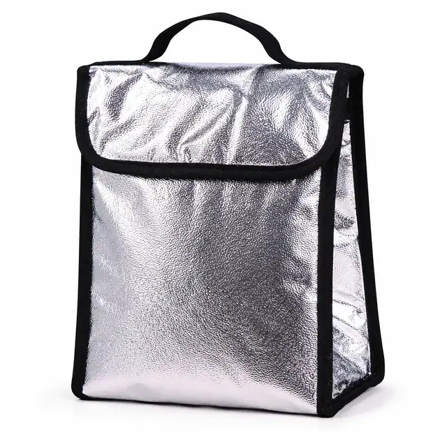 Aluminum Foil Lunch Bag for Outdoor / Cooler Bag (Aluminium, 21*10*24cm) — product view