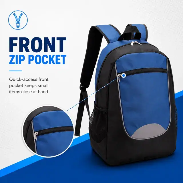 Kids School Backpack — 31.5 x 16.5 x 45 cm — construction detail 2