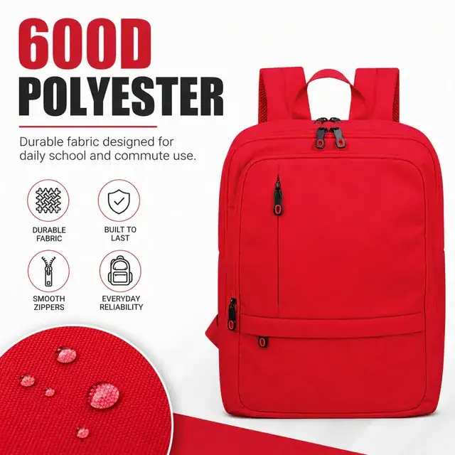 Teen School & Laptop Backpack — 31 x 12 x 41 cm — construction detail 2
