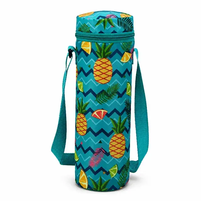Wine Bottle Cooler Bag Wholesale (10*10*31cm, Microfiber & 600D Polyester) — product view