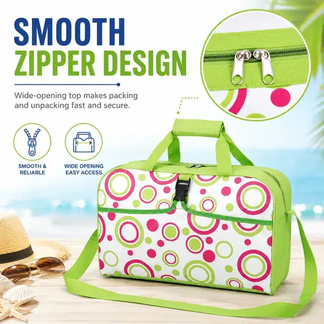 Beach Cooler Bag for Picnic & Delivery - Custom (600D Polyester + PEVA, 42*19.5*26cm) — construction detail 3