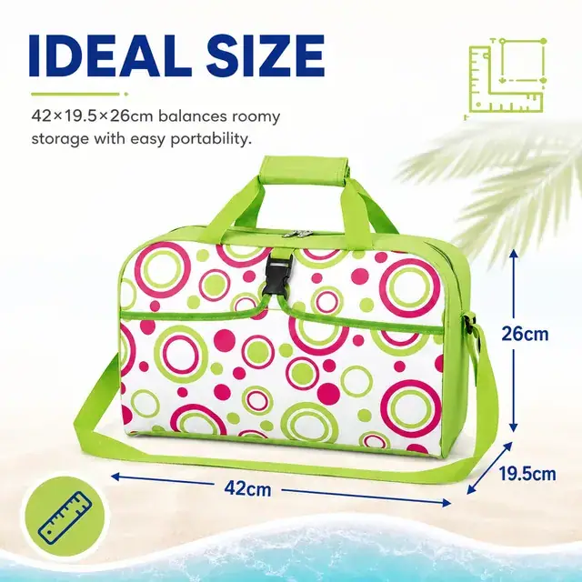 Beach Cooler Bag for Picnic & Delivery - Custom (600D Polyester + PEVA, 42*19.5*26cm) — construction detail 4