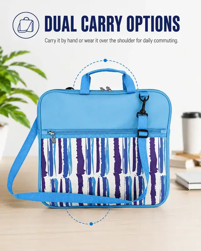 15" Business Shoulder Laptop Bag — Large Capacity, Waterproof, 38×3×32 cm — construction detail 2