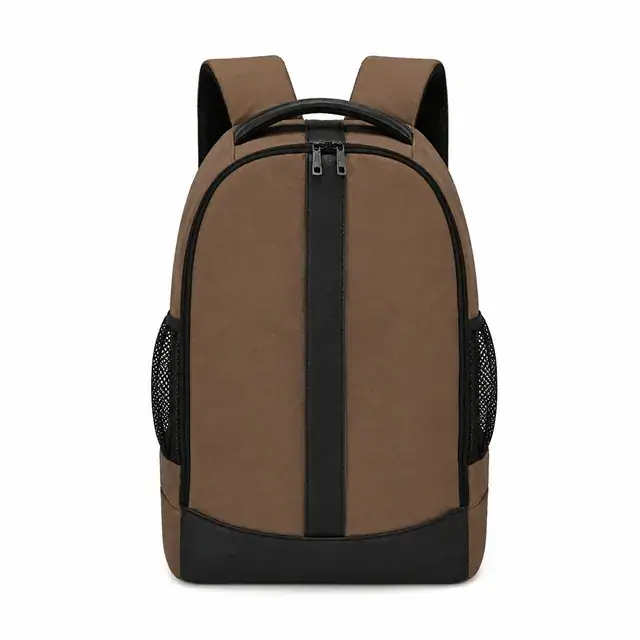 Camera & Laptop Backpack — Canvas + PU, 32×15×47 cm — product view