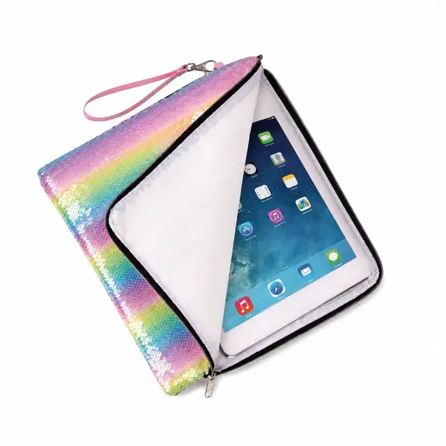 Color Mini Computer / iPad Bag for Business Trips — 600D + Sequin, 28×22.5 cm — product view