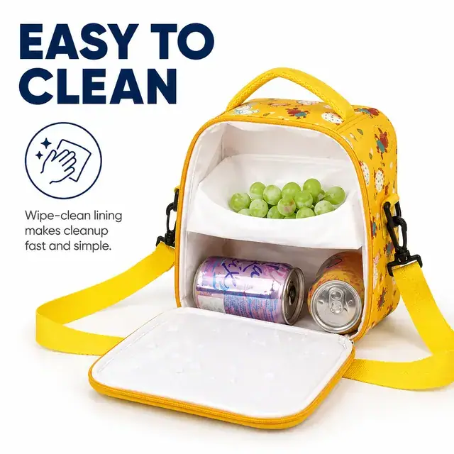 Mini Picnic Lunch Cooler Bag (600D Polyester + PEVA, 23×13×23 cm) — construction detail 4