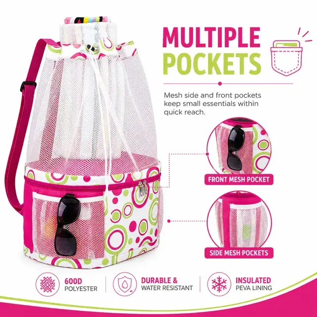 Cooler Bag Thermal Insulation Picnic Backpack (600D Polyester + PEVA, 53*22*51cm) — construction detail 2