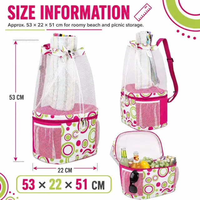 Cooler Bag Thermal Insulation Picnic Backpack (600D Polyester + PEVA, 53*22*51cm) — construction detail 4