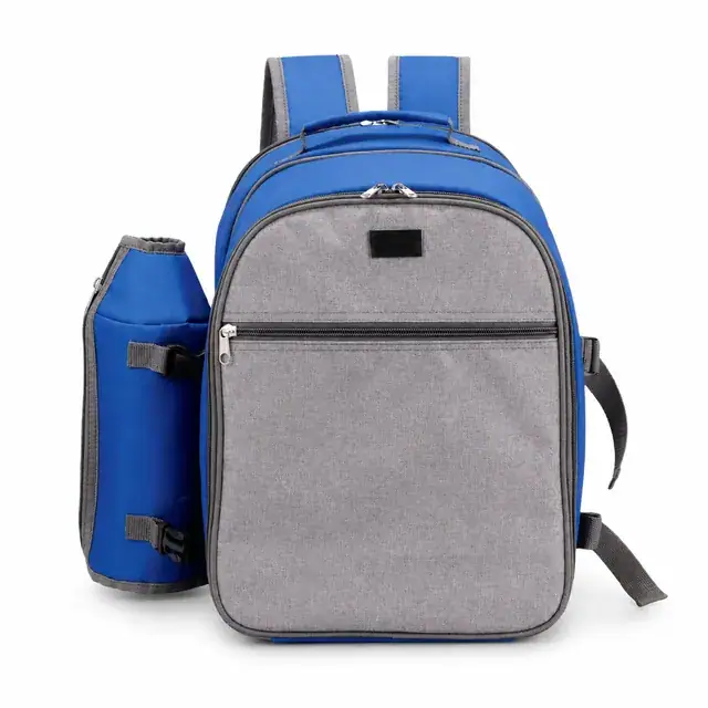 Cooler Picnic Backpack Set for Children - Custom (Polyester, 27*21*38cm) — product view