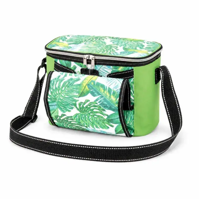 Cooler Tote Lunch Bag for School with Custom Logo (600D + Microfiber, 26×13.5×19 cm) — product view