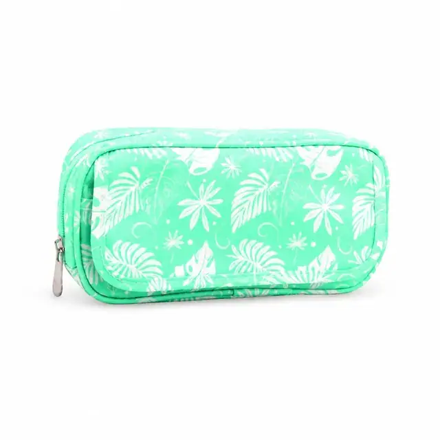 Waterproof Canvas Cosmetic Bag — 21.5 x 4.5 x 10.5 cm — product view