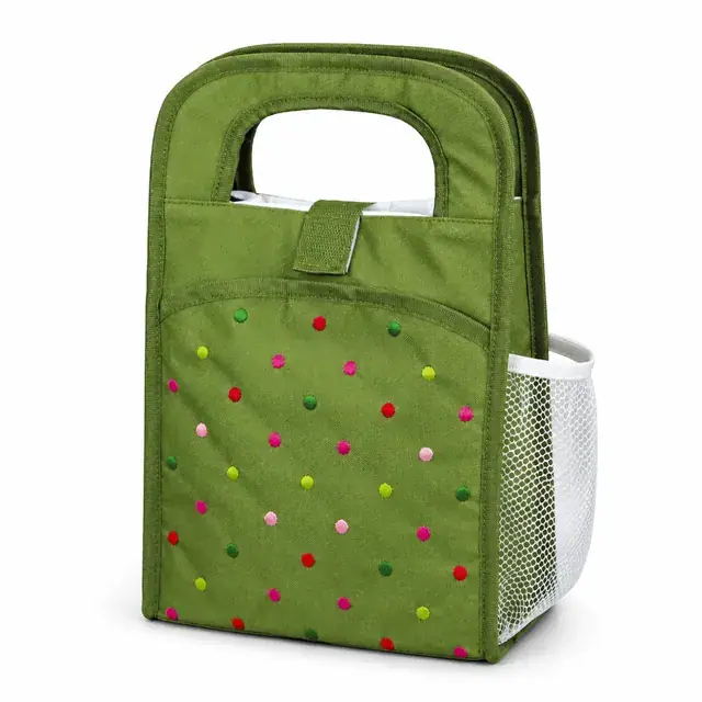Custom Insulated Lunch Bag Wholesale (600D Polyester, 22.5×13×34 cm) — product view