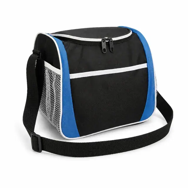 Custom Logo Lunch Bag for Work, Picnic & School (420D Jacquard, 21.5×16×21.5cm) — product view