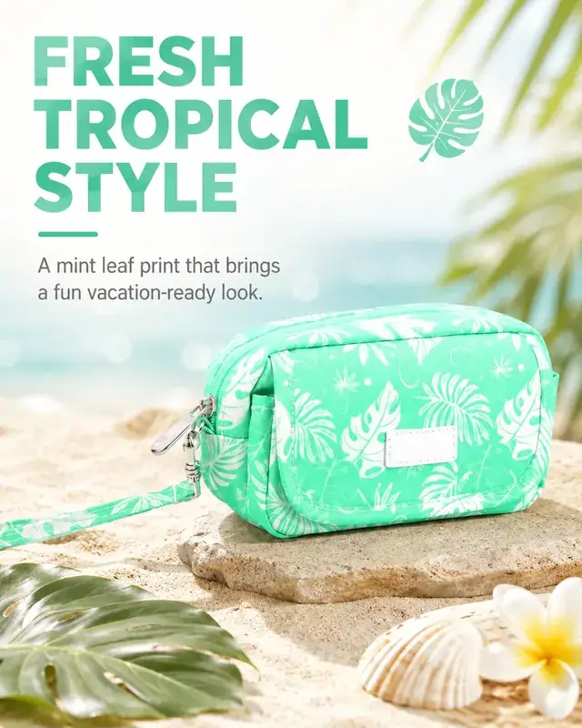 Custom Logo Water-Resistant Summer Beach Pouch — 16.5 x 5 x 9.5 cm — construction detail 4