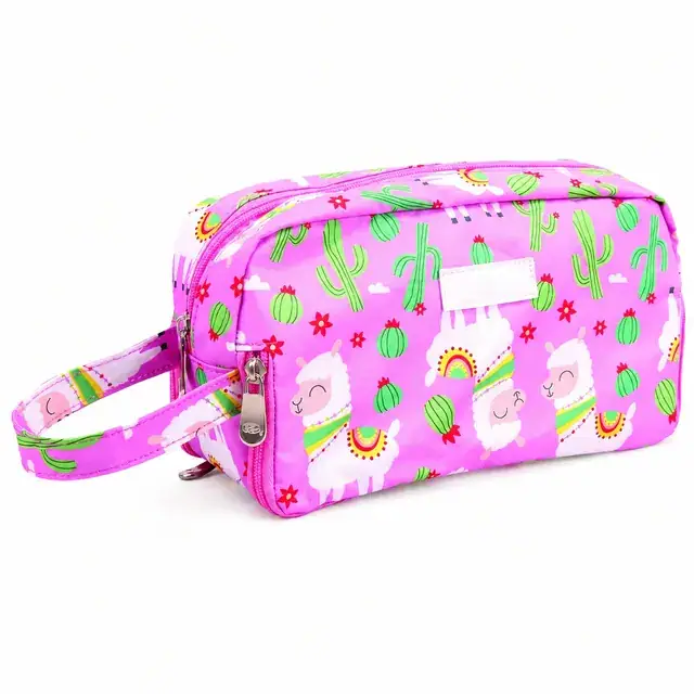 Custom Printed Travel Makeup Bag & Cosmetic Pouch — 24 x 8.5 x 13 cm — product view
