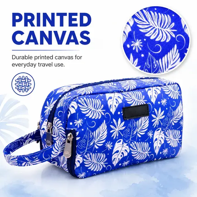 Custom Printed Wholesale Cosmetic Bag — 24 x 8.5 x 13 cm — construction detail 2