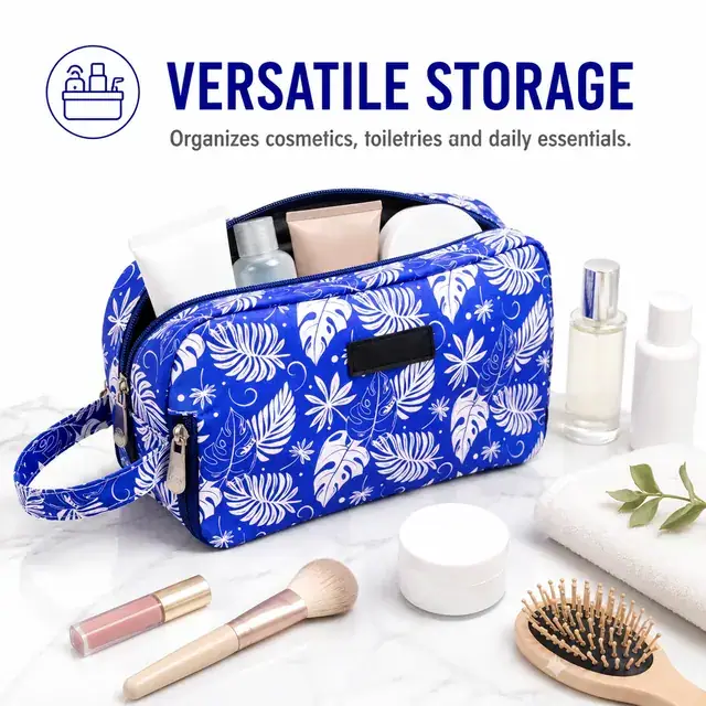 Custom Printed Wholesale Cosmetic Bag — 24 x 8.5 x 13 cm — construction detail 3