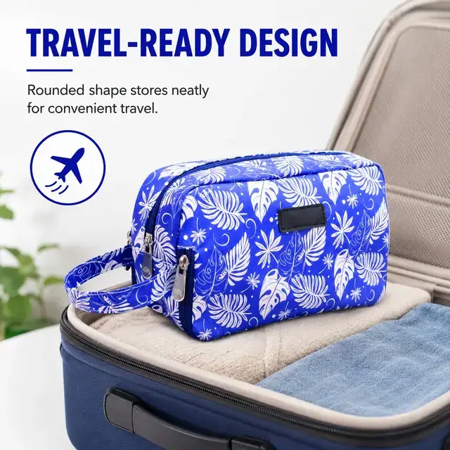 Custom Printed Wholesale Cosmetic Bag — 24 x 8.5 x 13 cm — construction detail 4
