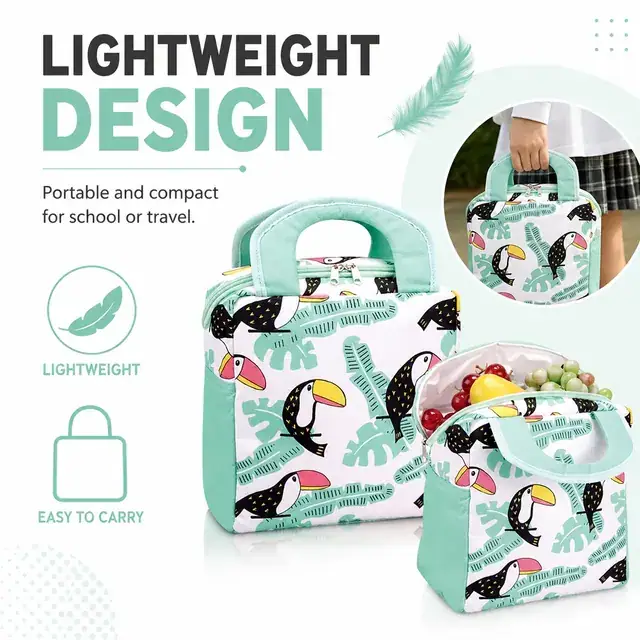 Custom Printed Insulated Lunch Bag for Wholesale (Polyester, 24.5×16×25cm) — construction detail 3