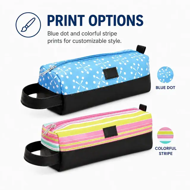 Customizable Pencil Pouch for Branding — 23.5 x 8 x 8 cm — construction detail 4