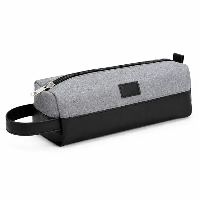 Customizable Two-Tone Stationery Pouch — 23.5 x 8 x 8 cm — product view