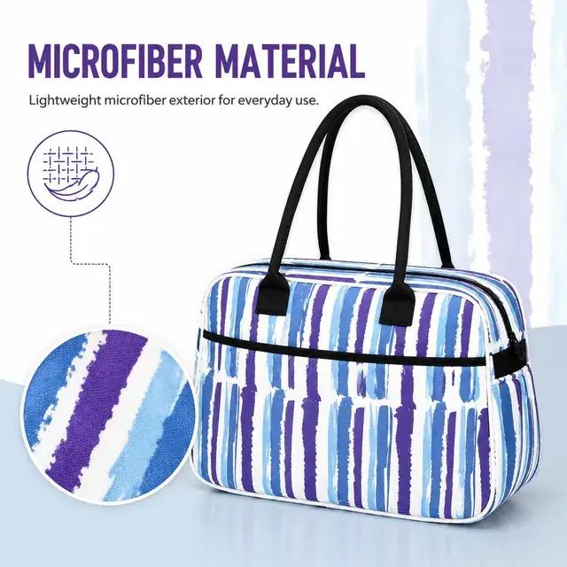 Microfiber Baby Diaper Boston Bag — 42 x 14 x 26 cm — construction detail 2