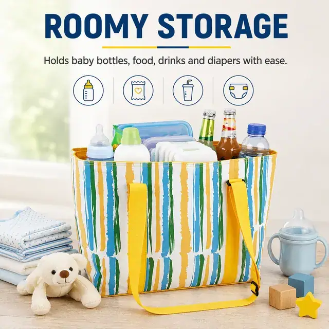 Multi-Function Insulated Baby & Tote Bag — 35 x 13 x 29 cm — construction detail 3