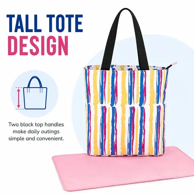 Baby Diaper Travel Tote Bag — 36 x 13 x 36 cm — construction detail 4