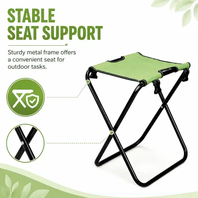 Multi-Function Camping Folding Chair Cooler Bag 600D+Microfiber 27.5×27.5×35cm — construction detail 1