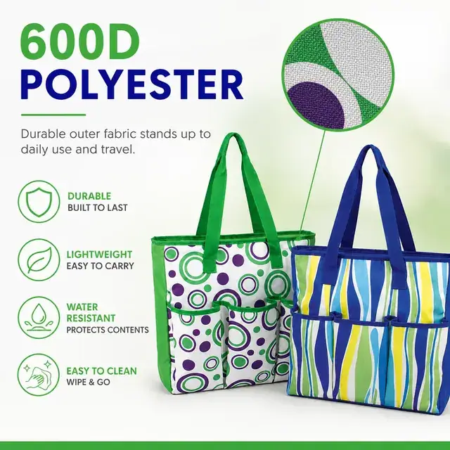 Food Delivery Picnic Cooler Bag - Wholesale (600D Polyester + PEVA, 37.5*13*36.5cm) — construction detail 2
