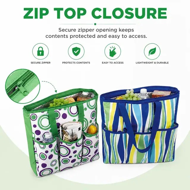 Food Delivery Picnic Cooler Bag - Wholesale (600D Polyester + PEVA, 37.5*13*36.5cm) — construction detail 3