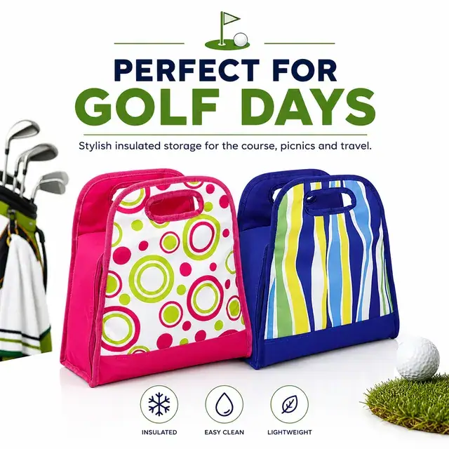 Golf Cooler / Picnic Lunch Bag (600D Polyester + PEVA, 30×13.5×32cm) — construction detail 4