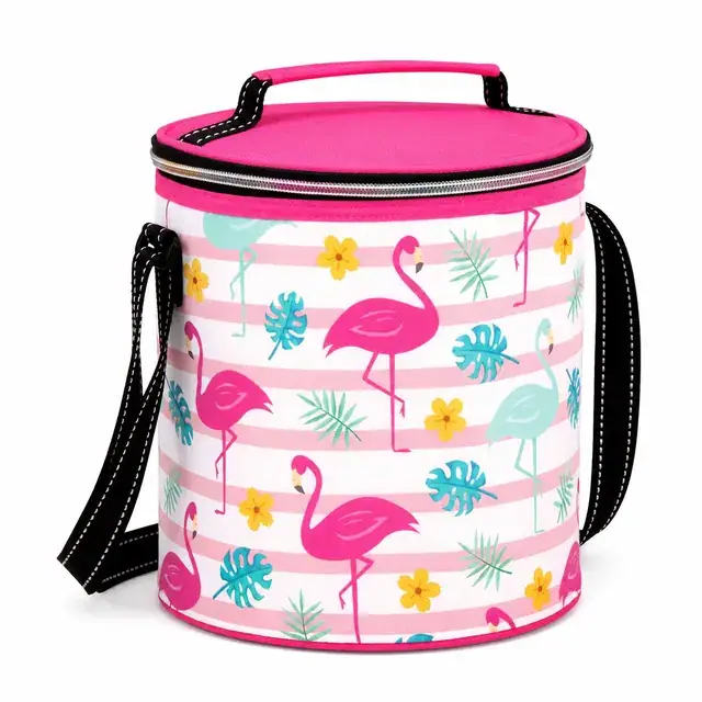 Hand-Held Ice Cooler Bag for School (600D + Microfiber, 19.2x19.2x21.5 cm) — product view