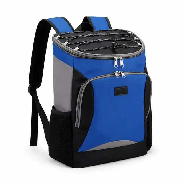 Insulated Lunch Backpack with Multiple Compartments and Bottle Pocket (Polyester, 31.5x16.5x45 cm) — product view