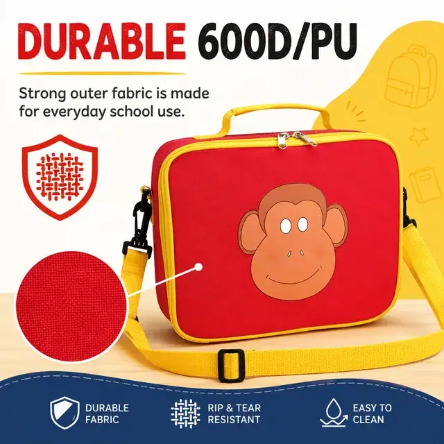 Insulated Lunch Bag (600D/PU, 25x8x20 cm) — construction detail 2