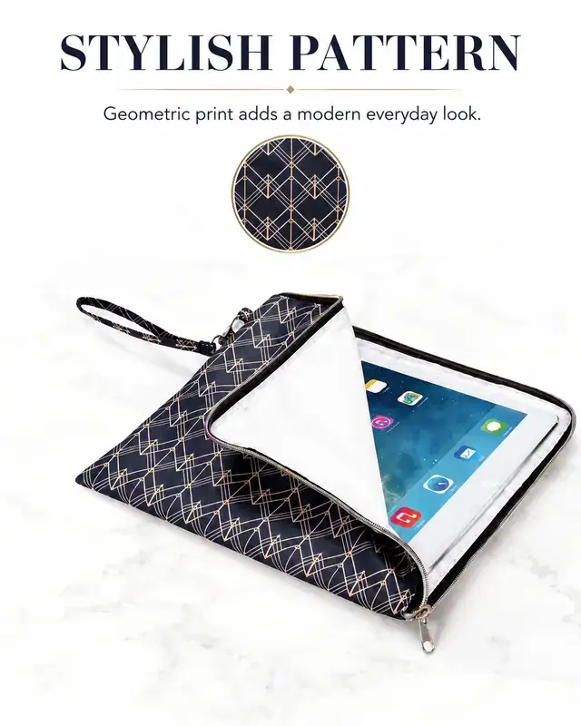 Mini Computer / iPad Bag for Business Trips — 600D + Microfiber, 28×22.5 cm — construction detail 2