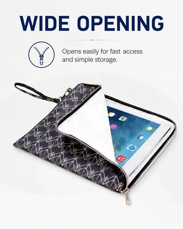 Mini Computer / iPad Bag for Business Trips — 600D + Microfiber, 28×22.5 cm — construction detail 3