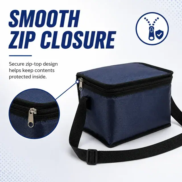 Multi-Function Picnic Bag - Insulated Cooler Lunch Bag (420D / PVC, 22x14x15cm) — construction detail 3