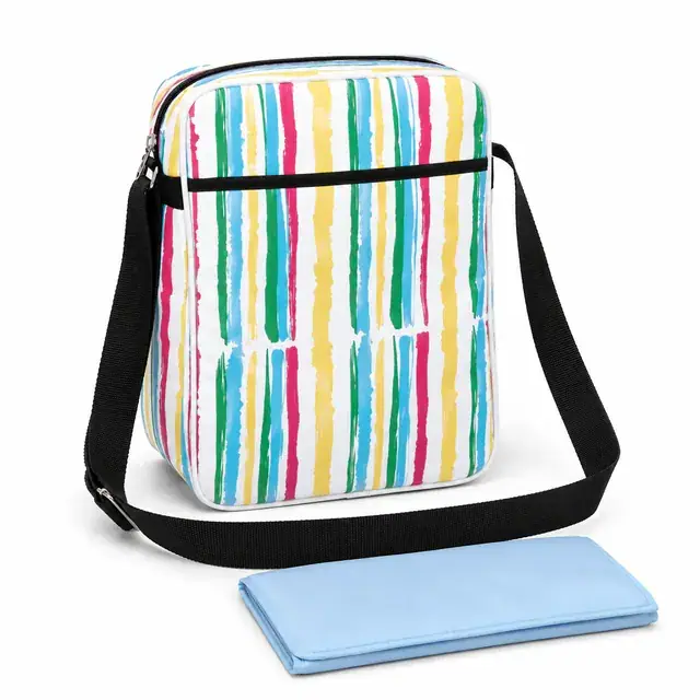 Multifunctional Baby Diaper Crossbody Bag — 27 x 13 x 35 cm — product view