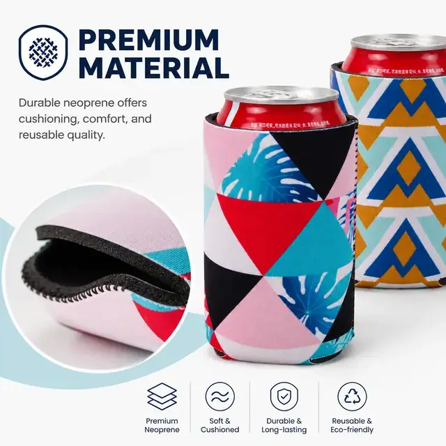 Neoprene Can Cooler / Cup Holder (9.2*12.7cm, Neoprene, Wholesale) — construction detail 1