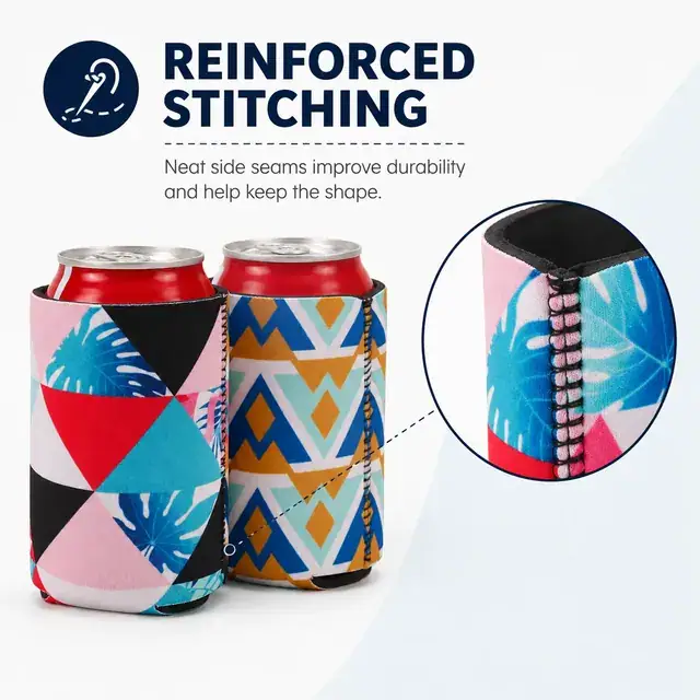 Neoprene Can Cooler / Cup Holder (9.2*12.7cm, Neoprene, Wholesale) — construction detail 2