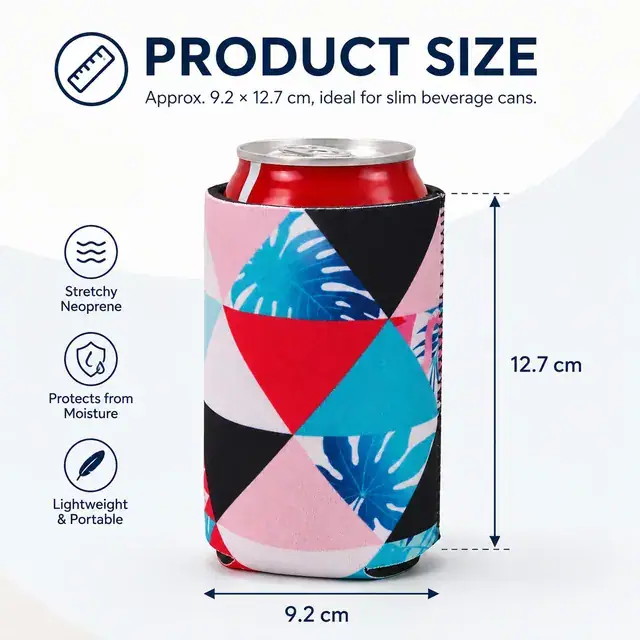 Neoprene Can Cooler / Cup Holder (9.2*12.7cm, Neoprene, Wholesale) — construction detail 3