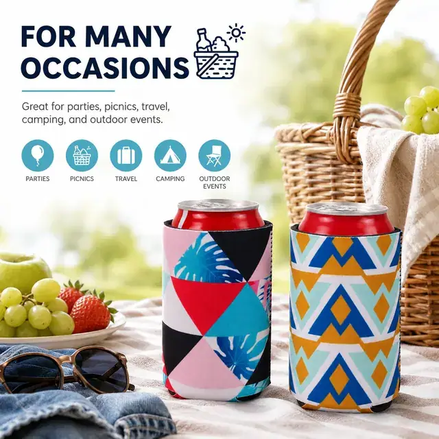 Neoprene Can Cooler / Cup Holder (9.2*12.7cm, Neoprene, Wholesale) — construction detail 4