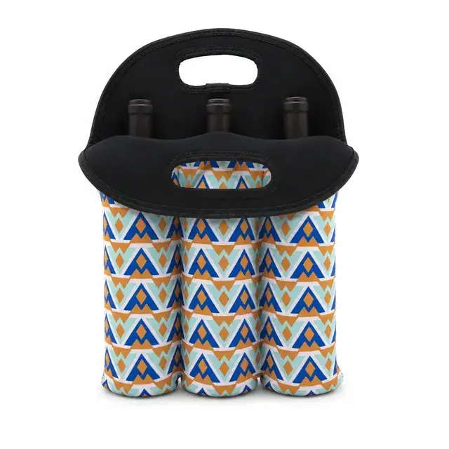 Neoprene Double Wine Cooler Bag (32*43cm, Neoprene, Two-Bottle Tote) — product view
