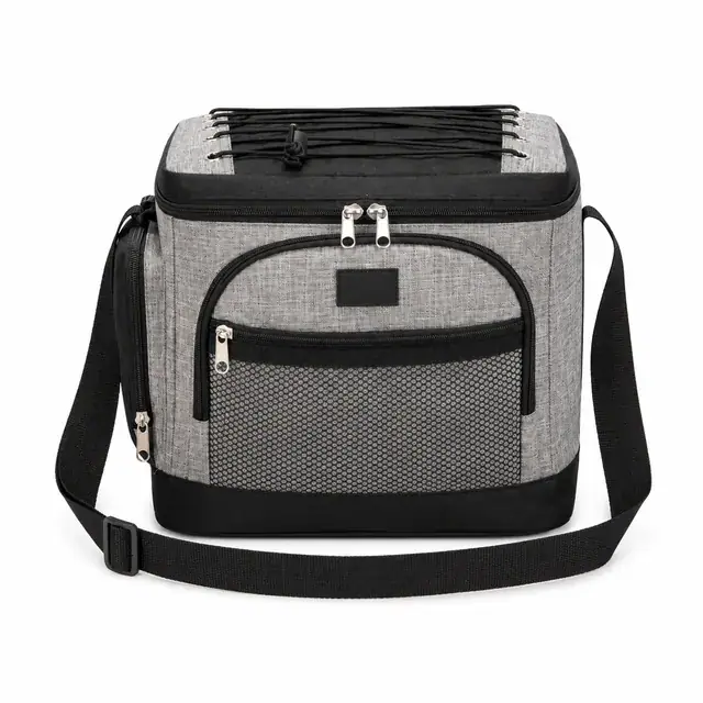 Office Worker Meal Bag - Insulated Picnic Cooler Bag (600D Two-Tone Polyester / PVC, 29x20x25cm) — product view