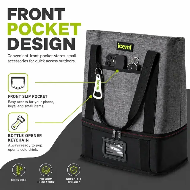 Outdoor Cooler Bag (1680D/PVC & 600D/PVC, 33*21*40cm) - Supplier — construction detail 2