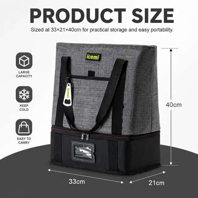 Outdoor Cooler Bag (1680D/PVC & 600D/PVC, 33*21*40cm) - Supplier — construction detail 4