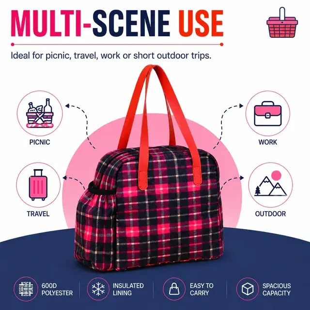 Outdoor Cooler Bag / Wholesale Cooler Bag (600D Polyester, 27*13.5*23cm) — construction detail 4