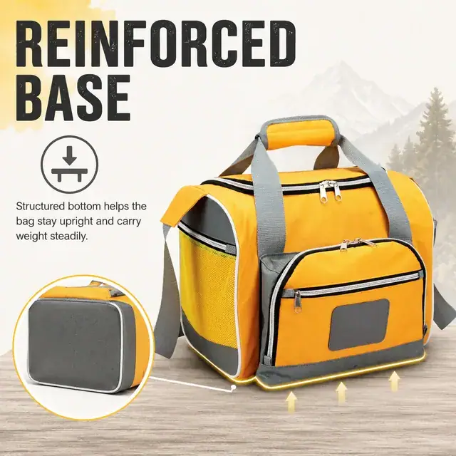 Outdoor Sturdy Cooler Bag - Insulated Picnic & Lunch Bag (600D / PVC, 31x23x24cm) — construction detail 4
